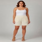 Knit Gauze Smocked Shorts image number 3