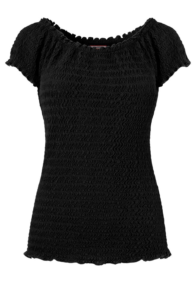 Stretchy Off the Shoulder Tee image number 3
