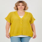 Short Sleeve Button Front Cardigan image number 1