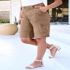 Plus Size Cargo Shorts image number null