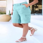 Plus Size Cargo Shorts image number null