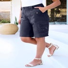 Plus Size Cargo Shorts image number null