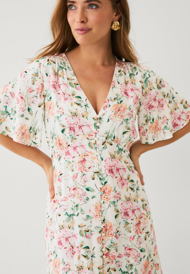 Button Front Empire Maxi Dress image number 2