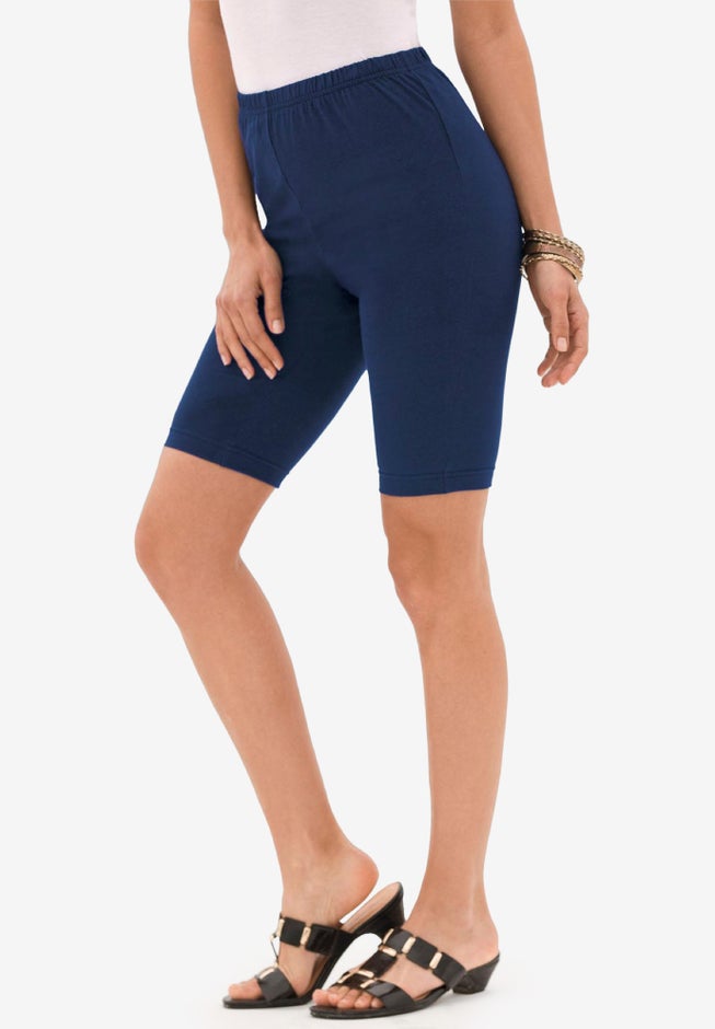 Plus Size Everyday Essential Stretch Bike Shorts image number 0