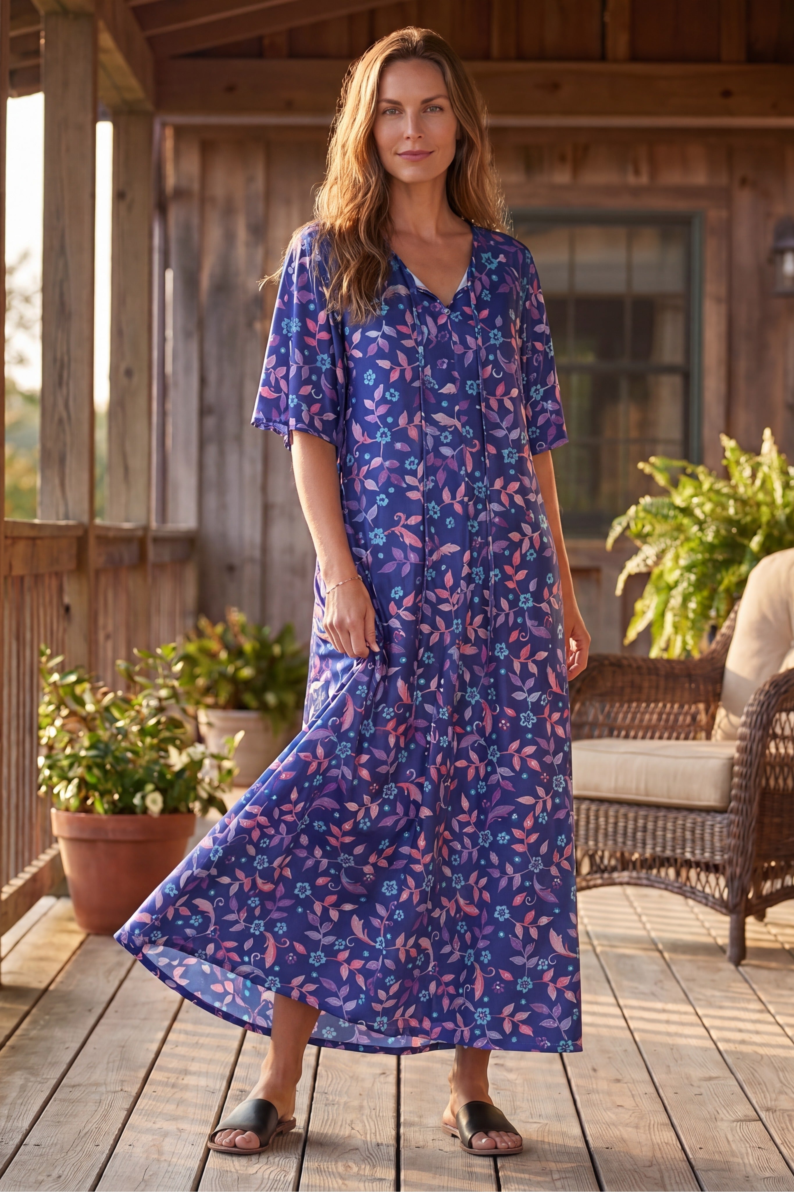 Sweeping Printed Lounger image number 0