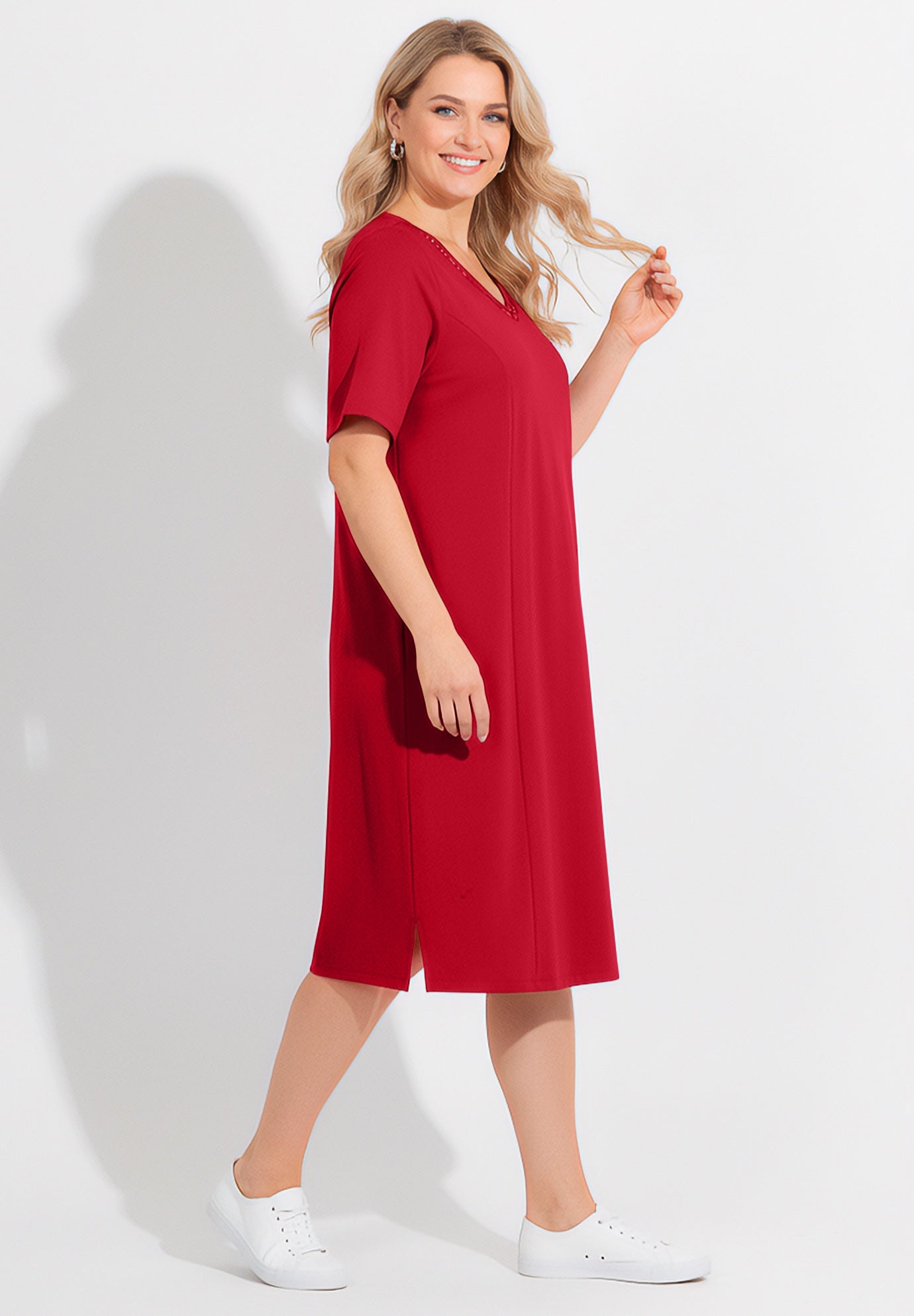 Suprema&reg; Crochet-Detail T-Shirt Dress image number 2