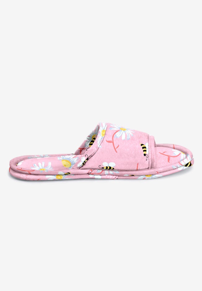 Dreams & Co.&reg; Cotton Slide Slippers image number 3