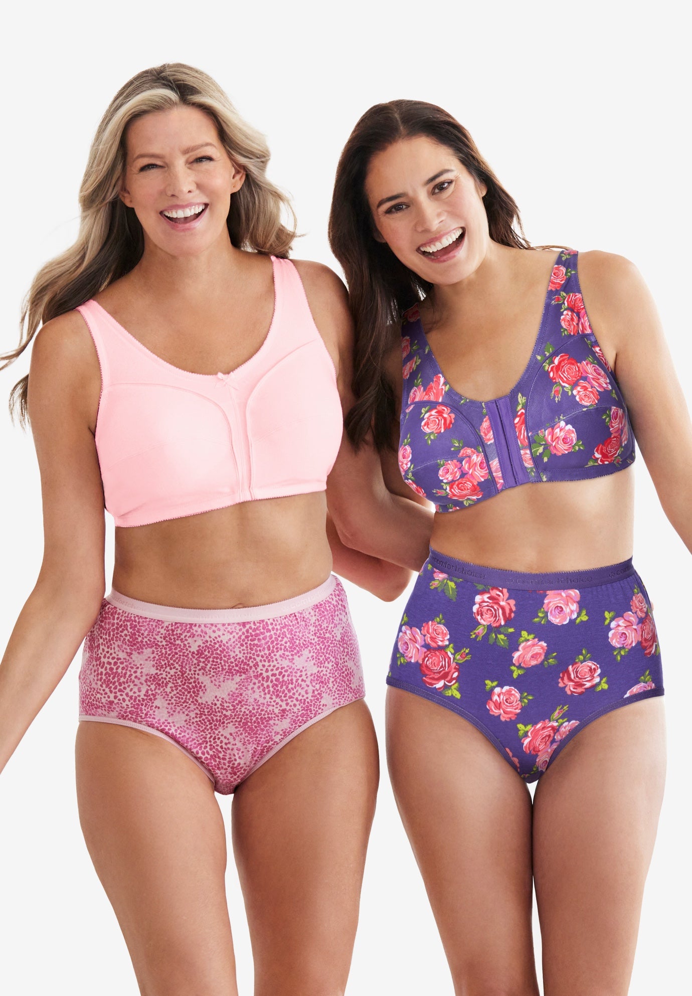 Cotton Front-Close Wireless Bra image number 9