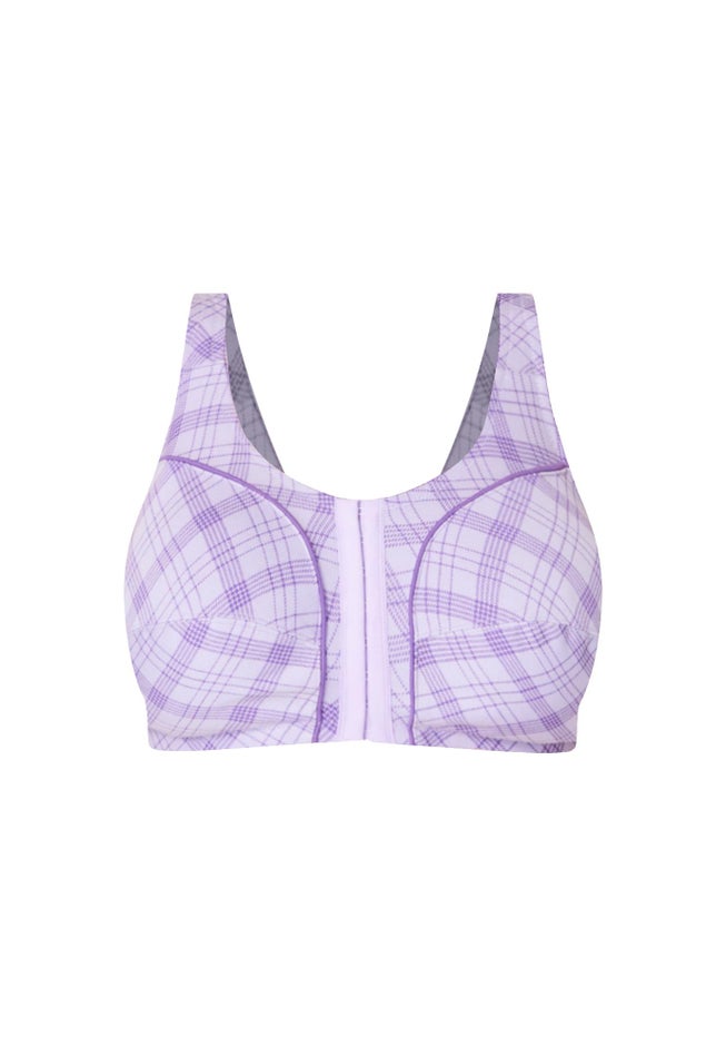 Cotton Front-Close Wireless Bra image number 1