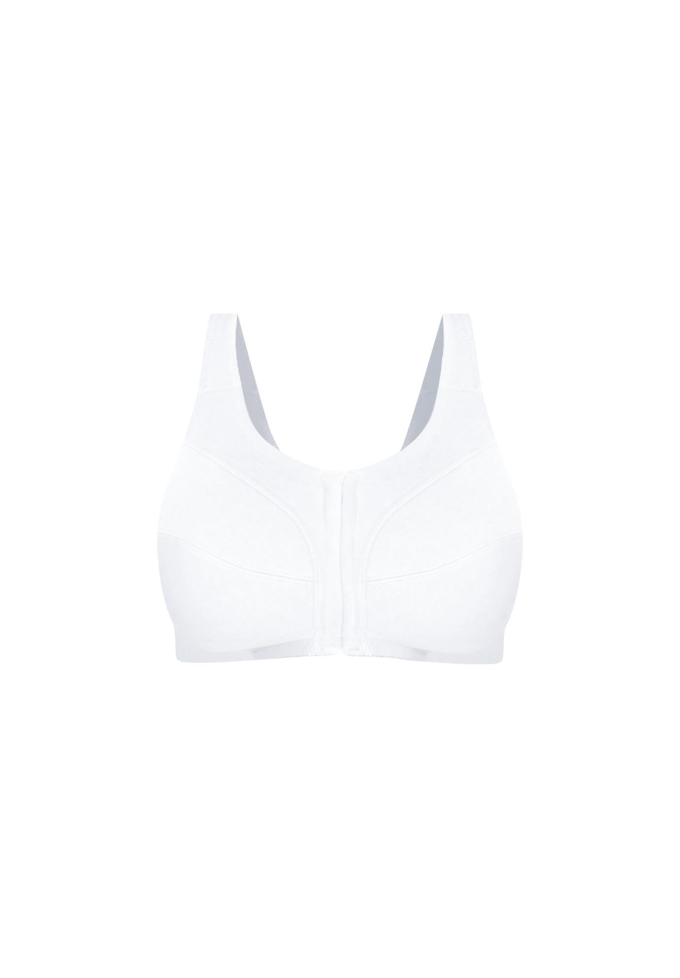 Cotton Front-Close Wireless Bra image number 3