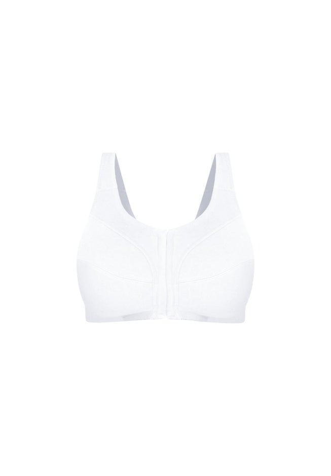 Cotton Front-Close Wireless Bra image number 3