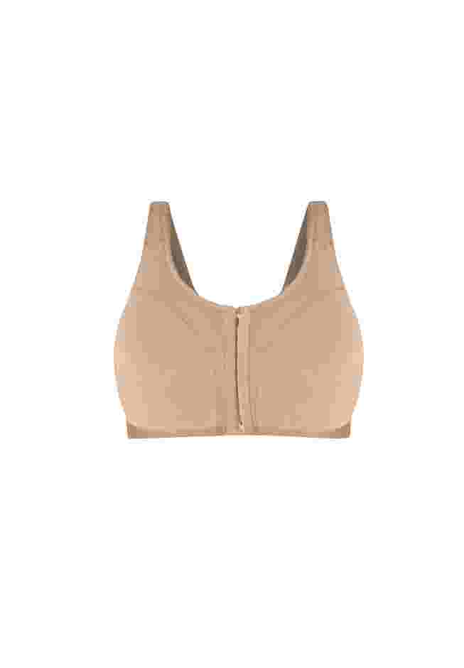 Cotton Front-Close Wireless Bra image number 3
