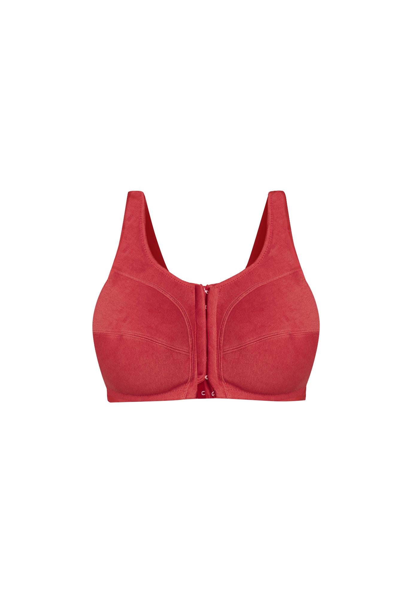 Cotton Front-Close Wireless Bra image number 3