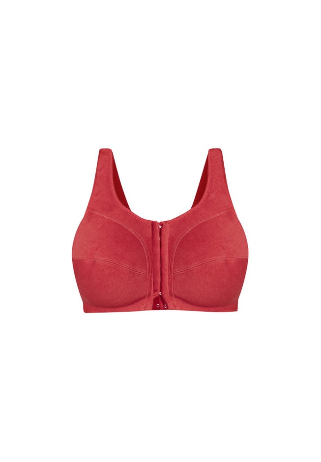 Cotton Front-Close Wireless Bra image number 3