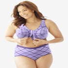 Cotton Front-Close Wireless Bra image number null