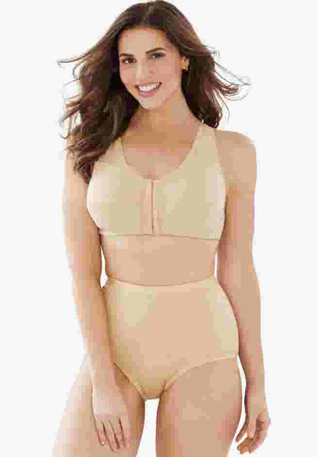 Cotton Front-Close Wireless Bra image number 0
