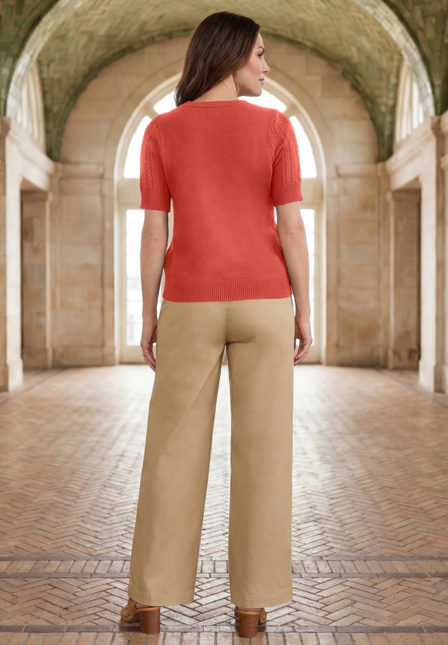 Pullover Pointelle Sweater image number 2