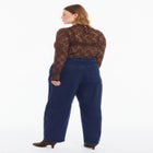Dramatic Drawstring Barrel Jean image number null