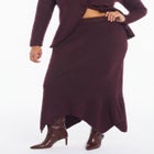 Intarsia Knit Trumpet Maxi Skirt image number 1