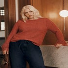 Fringe-Trim Boucle Cropped Sweater image number 0