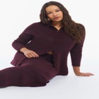Button-Up Intarsia Knit Longline Cardigan image number 3