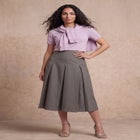Pleated A-Line Skirt image number 0