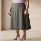 Pleated A-Line Skirt image number null