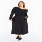 Asymmetric Collar Sweater Top image number 0