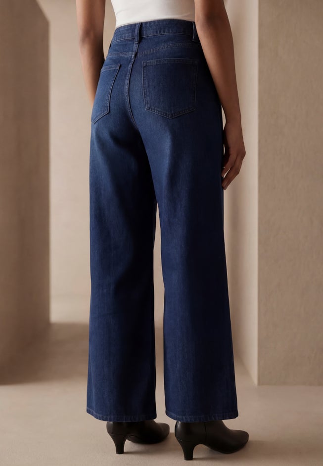 Classic Denim Wide Leg Jean image number 1
