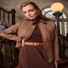 Tweed Jacket with Leather-Trim image number 0