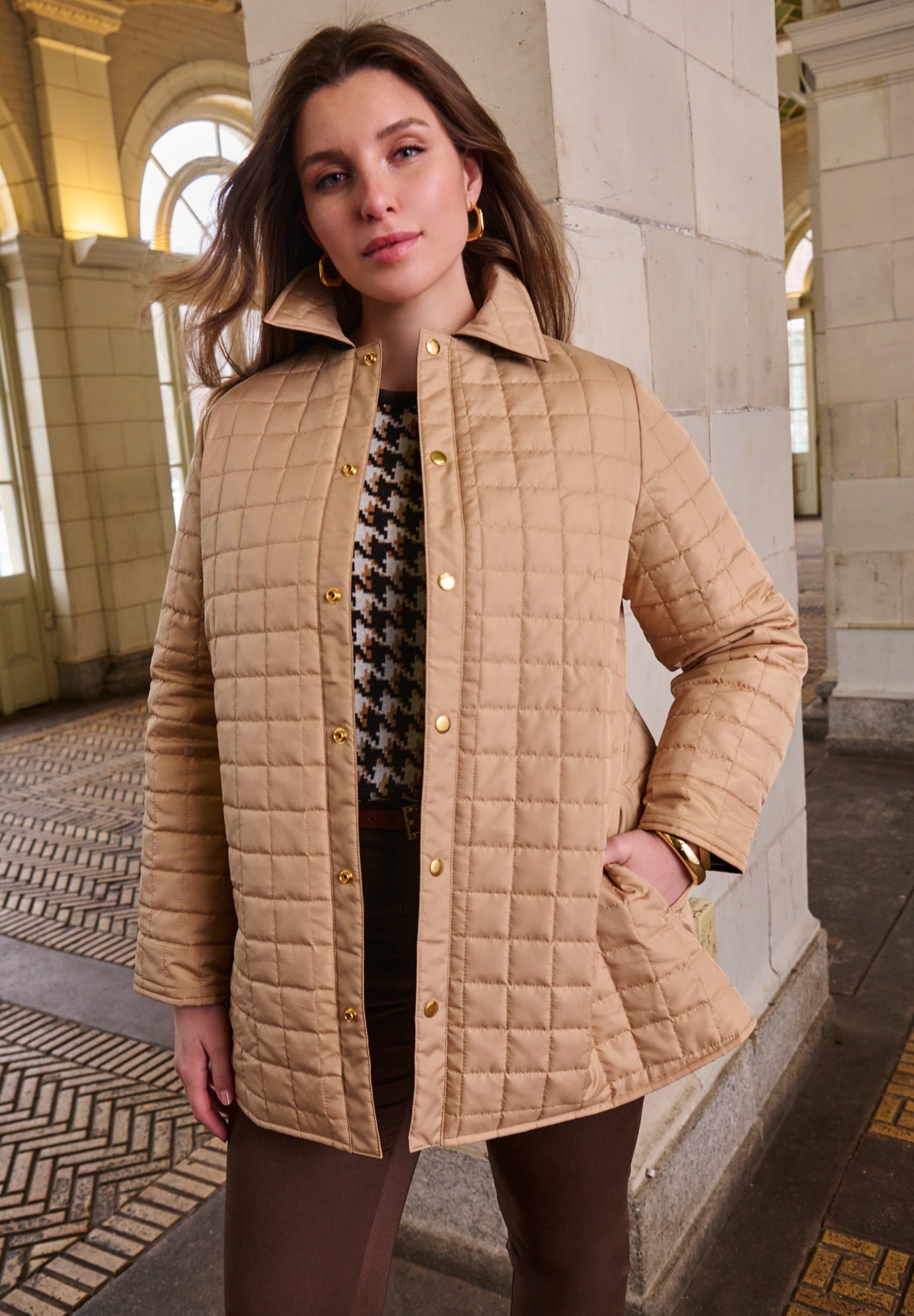 Reversible Quilted Shirt Jacket image number 1