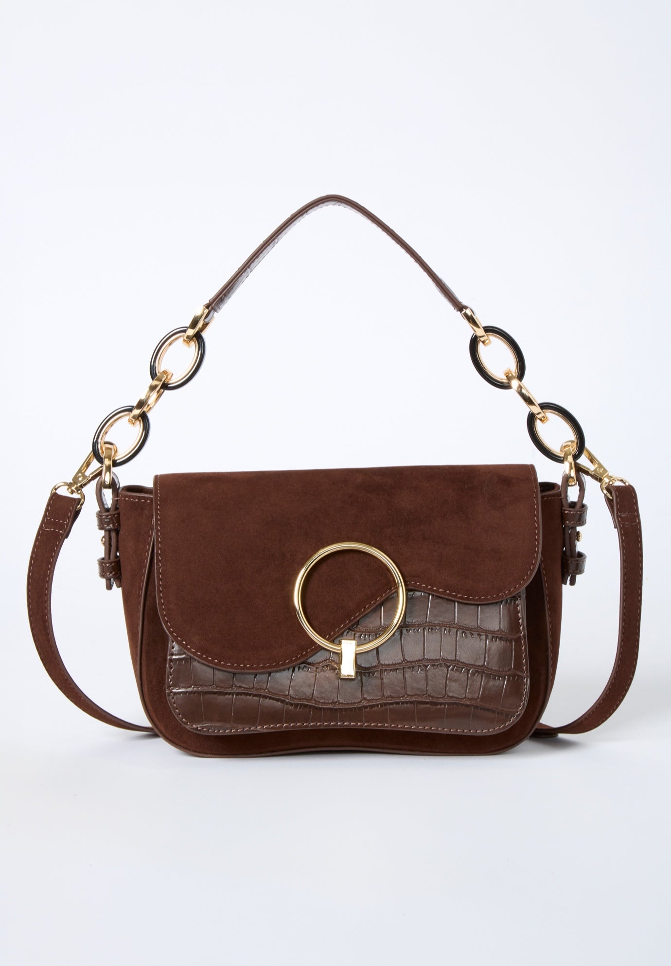 2-in-1 Faux Suede Crossbody image number 0