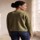 Crew Neck Boxy Button-front Cardigan image number 1