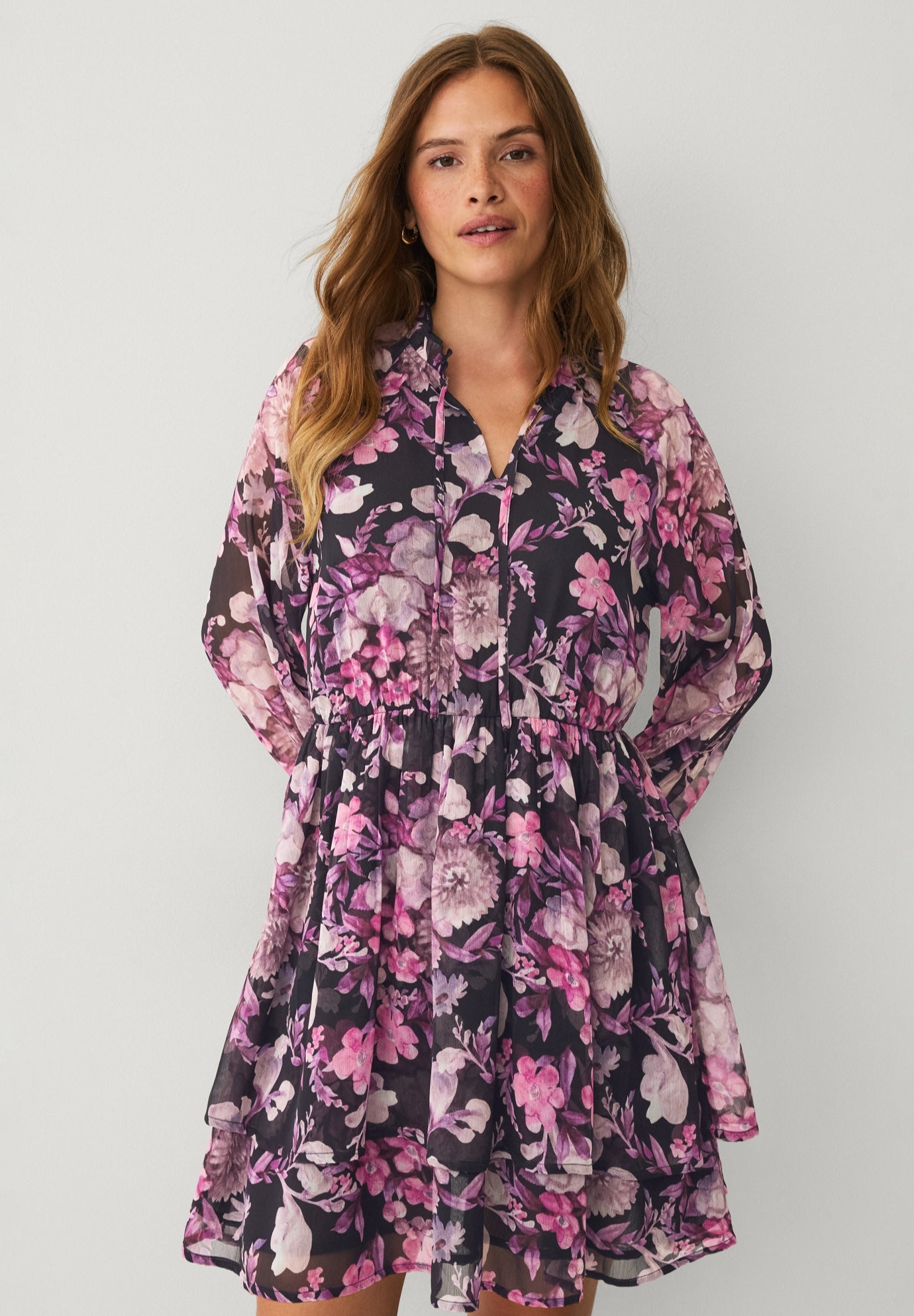 Chiffon Short Babydoll Dress image number 2