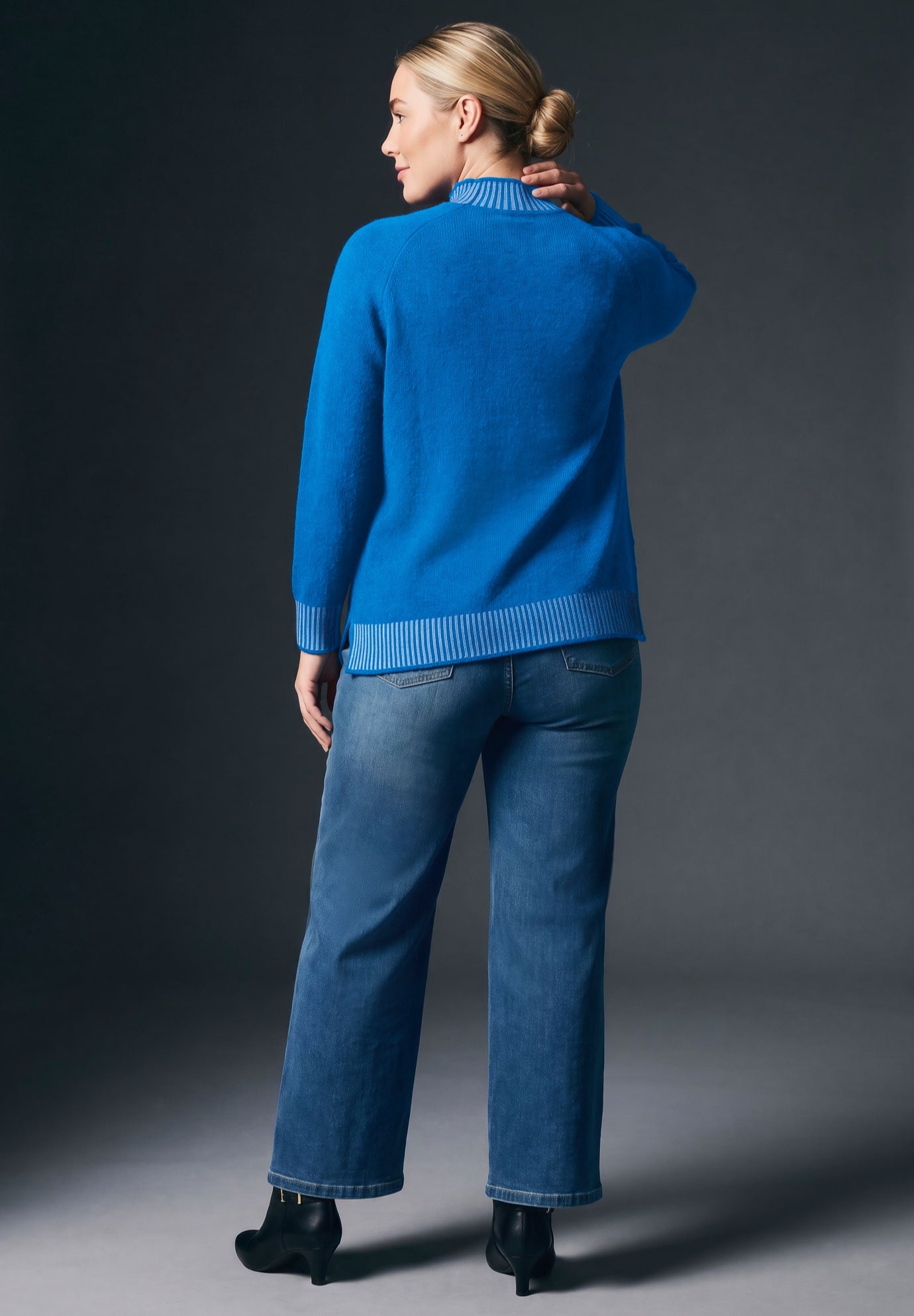 Corinne Contrast Rib Sweater image number 3