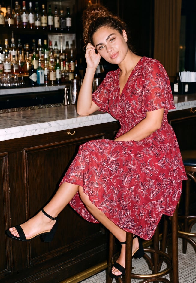 Tiered Flutter Maxi Dress image number 1