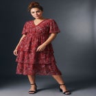 Tiered Flutter Maxi Dress image number 0