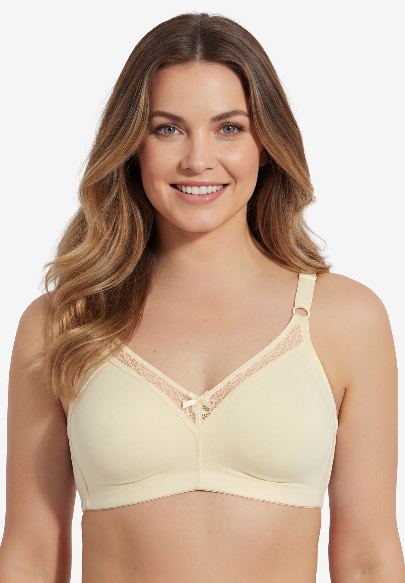 Leading Lady&reg; Soft Support Cotton Wireless Bra image number 0