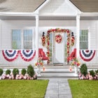 Pleated Patriotic Bunting Fan image number null