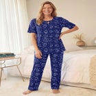 Serenada 2 Piece Keyhole Pajama Set image number null