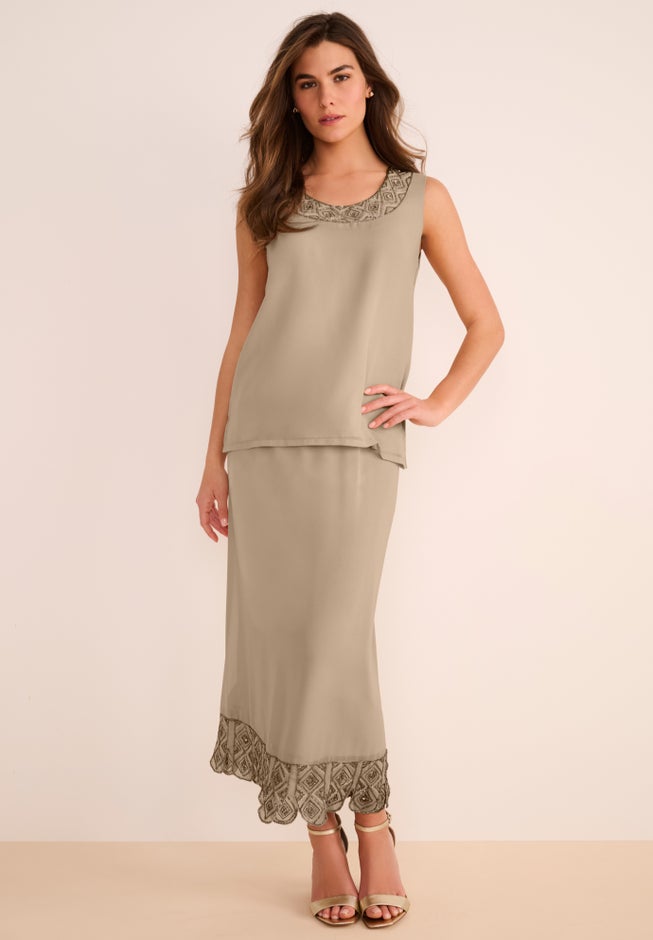 Beaded Skirt Set image number 2