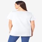 Plus Size Cotton Ultimate V-Neck Tee image number 1