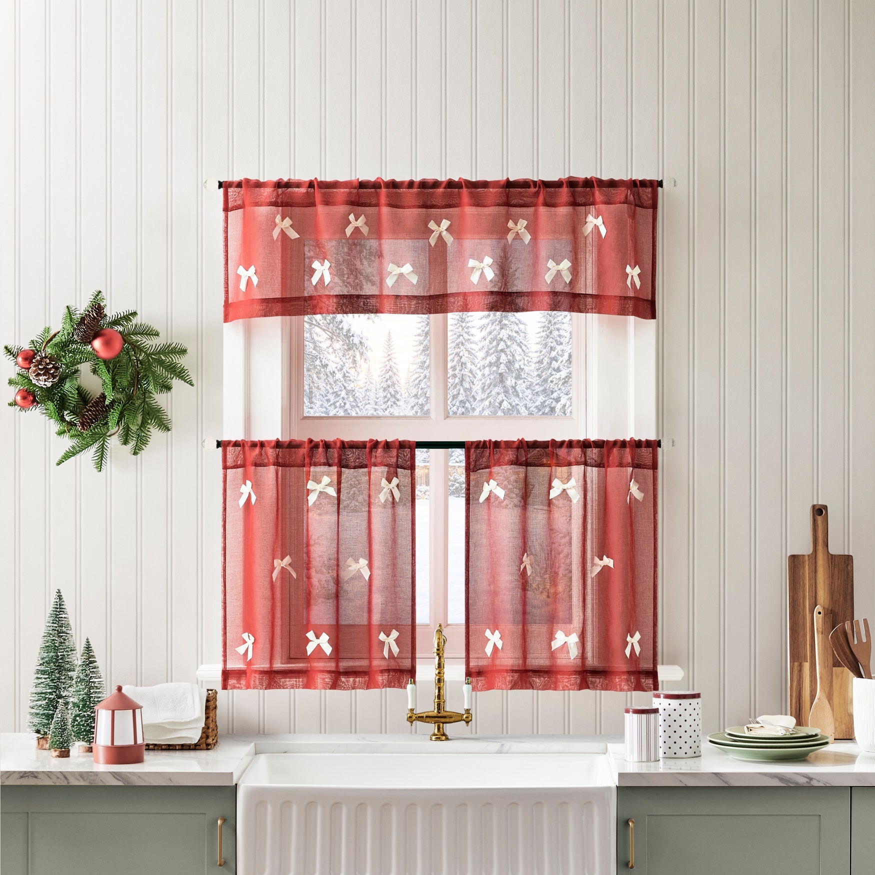 Holiday Ribbon Kitchen Tier Set image number 0