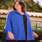 Crepe Button-Front Swing Top image number null