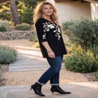 Sylvia 3/4 Length Sleeve Dolman Top image number null