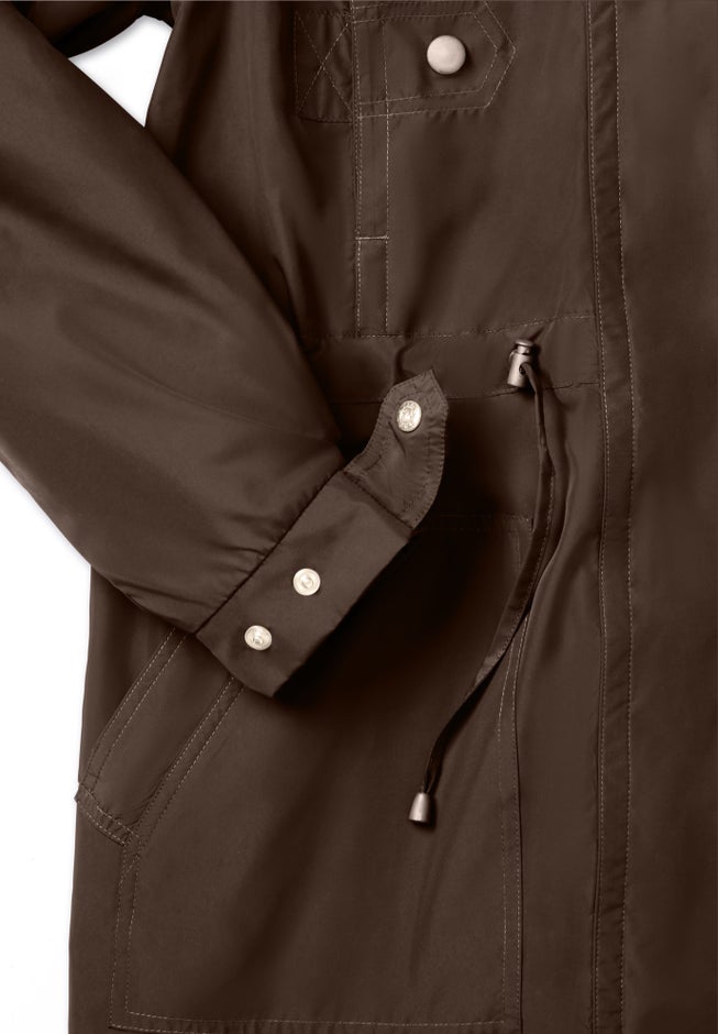 Taslon&reg; Anorak Jacket with Removable Fleece Lining image number 5