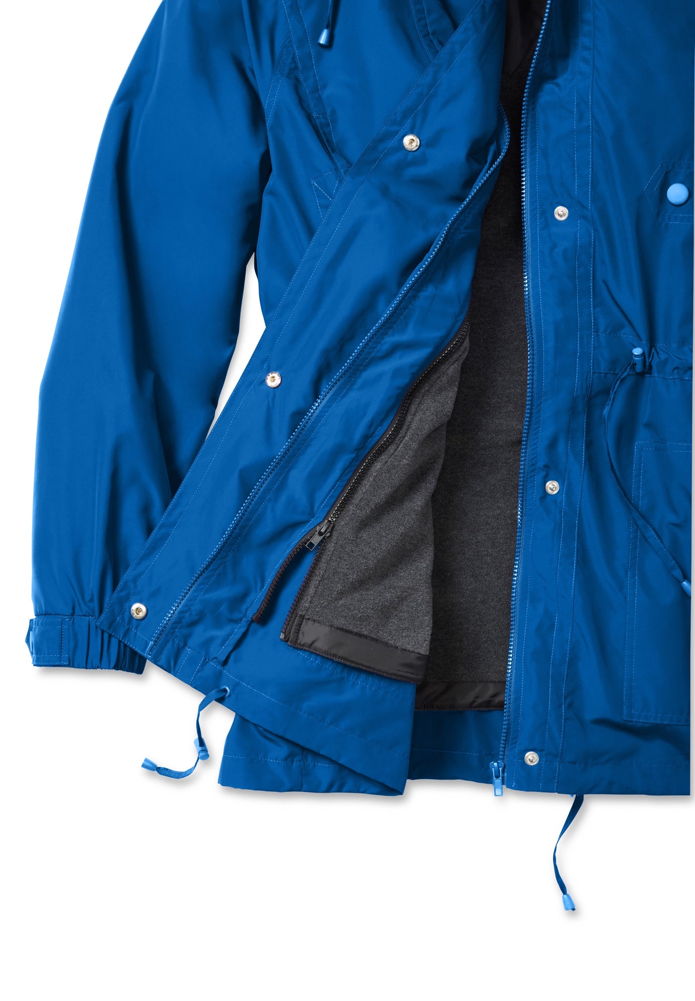 Taslon&reg; Anorak Jacket with Removable Fleece Lining image number 6