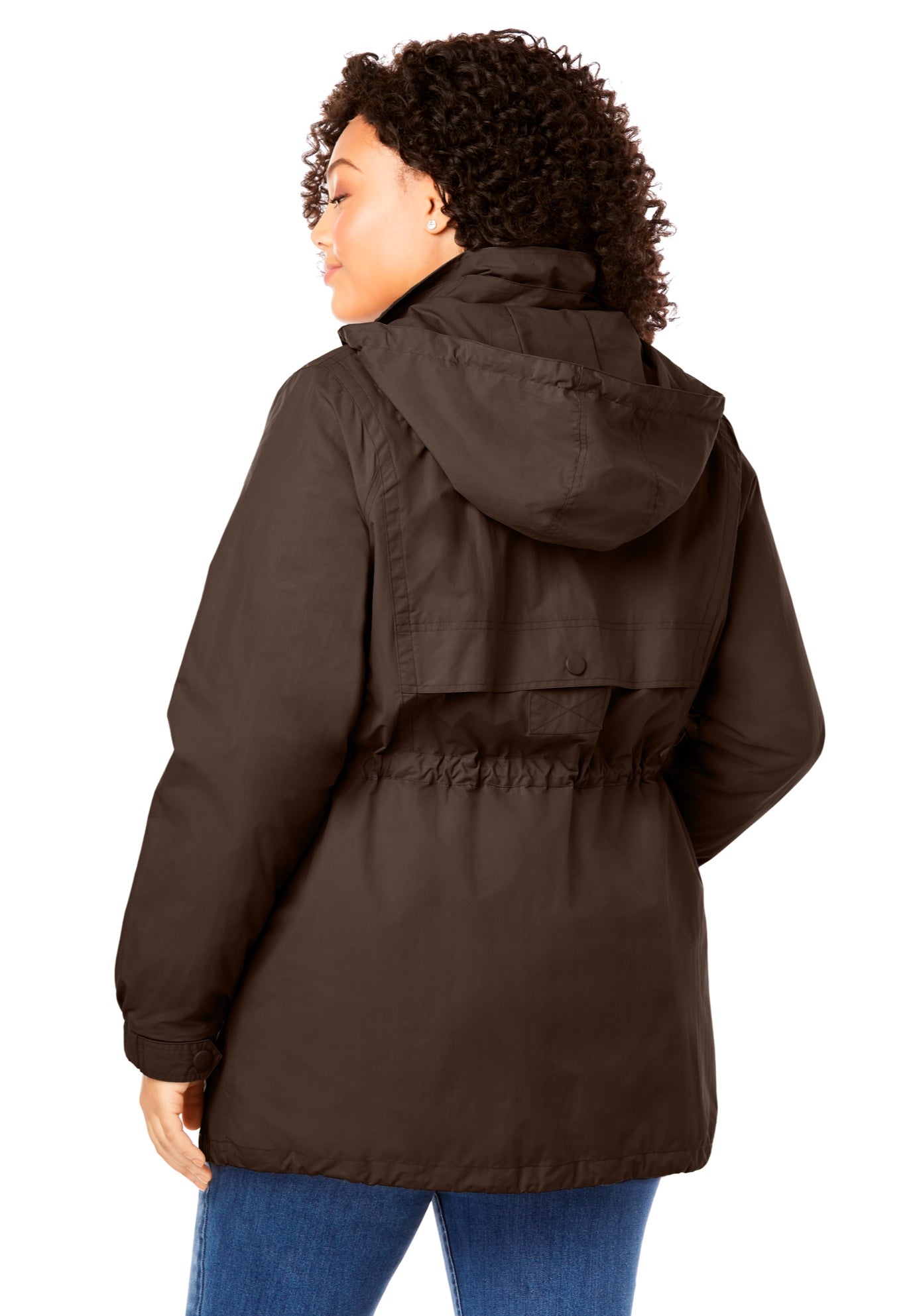 Taslon&reg; Anorak Jacket with Removable Fleece Lining image number 2