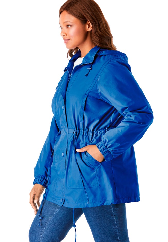 Taslon&reg; Anorak Jacket with Removable Fleece Lining image number 3