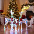 Pre-lit Prismatic Reindeer Family, Set of 3 image number 2